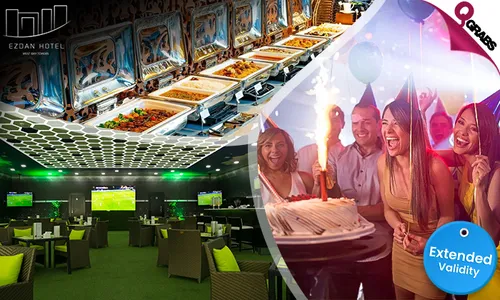 Celebrate in Style: Event Venue & Buffet at Sports Café – Ezdan Hotel West Bay Towers!